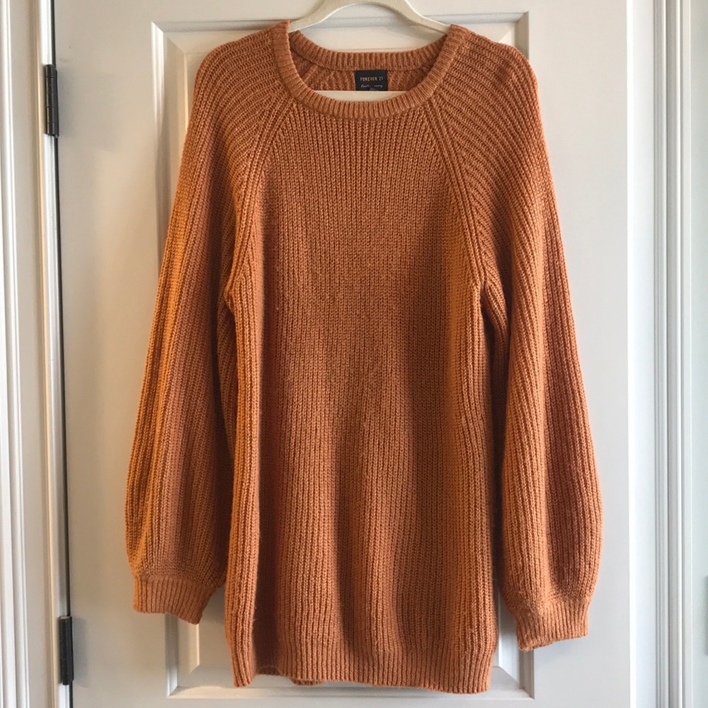 Forever 21 rust colored sweater dress